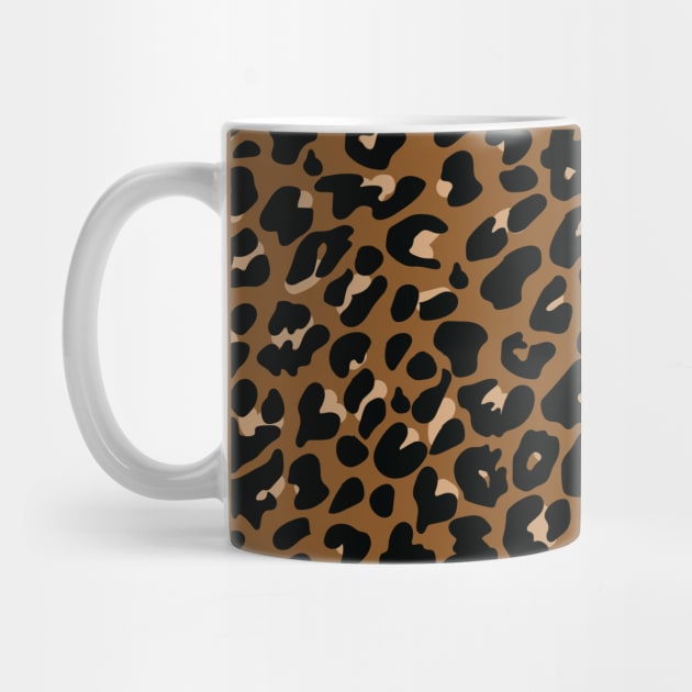 Leopard print - brown, tan, black by PAVOCreative